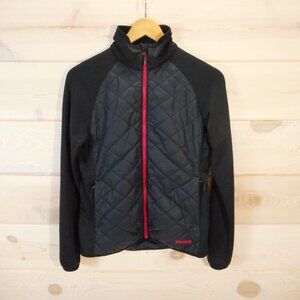 Marmot Women's size S Black Quilted Full Zip Jacket Breast Cancer Awareness